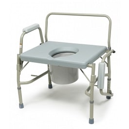 X-Wide Bariatric Heavy Duty 3 In 1 Drop Arm Commode - 600 Lbs Ca