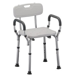 Shower Chair Bath Seat With Arms and Back - 275 Lbs Capacity