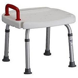Adjustable Bath Bench With Red Handle-300 Lbs Cap.