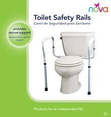 Nova Toilet Safety Rails- 250 Lbs Capacity