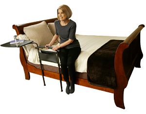 Independance Bed Table w/ Swivel Tray & Pocket Organizer