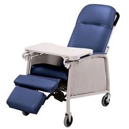 3 Position Recliner Geriatric Chair 250 Lbs Cap.