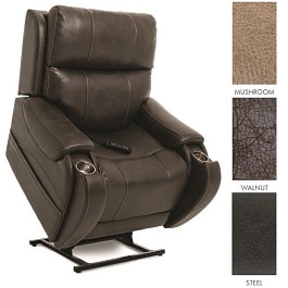 22" Atlas Vinyl Lumbar & Power Pillow Lift Chair Recliner-375Lb 