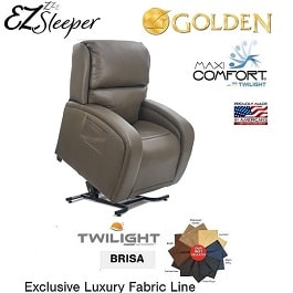 Twilight EZ Sleeper Maxi Comfort - Luxury Brisa Fabric-375 Lb in Houston TX by Golden Technologies