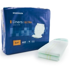 Incontinence Liner 24.5" Heavy Absorbency Disposable-CS/72 Count