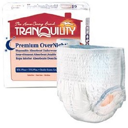 Underwear Tranquility Premium OverNight Medium Size-CS/72 Count