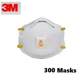 3M 8511 N95 Masks (300 Masks Count)