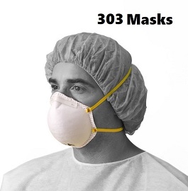 N95 Masks NIOSH Certified & CDC Approved-303 Cnt