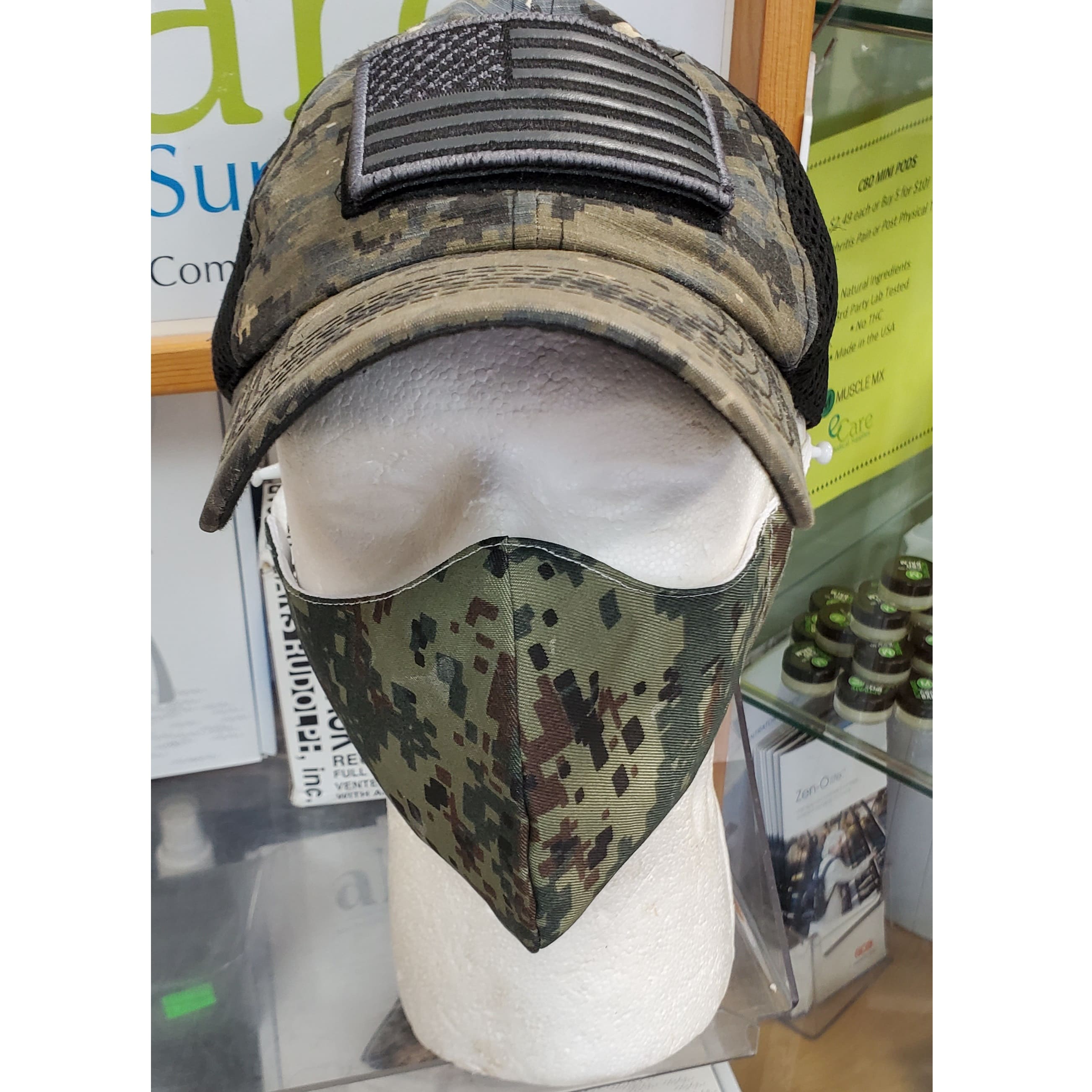 Camo Triple Layer High Quality Fabric Face Mask - 1 Count